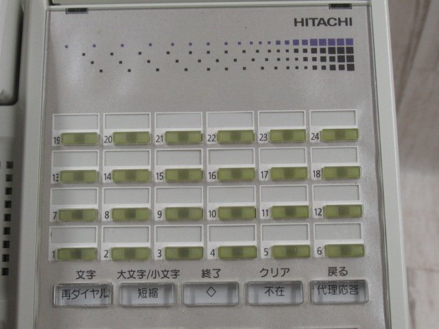 Ω YF 3499 ∞ 保証有 日立 HITACHI MX900/CX9000 HI-24E-TELSDA 24ボタン標準電話機 動作OK・祝10000取引突破_画像5