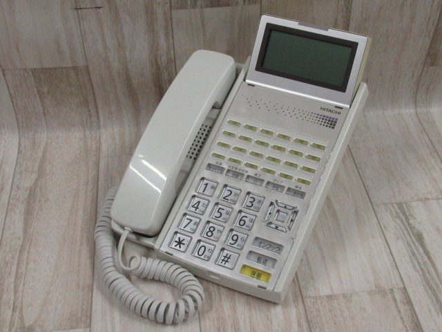 Ω YF 3499 ∞ 保証有 日立 HITACHI MX900/CX9000 HI-24E-TELSDA 24ボタン標準電話機 動作OK・祝10000取引突破_画像1