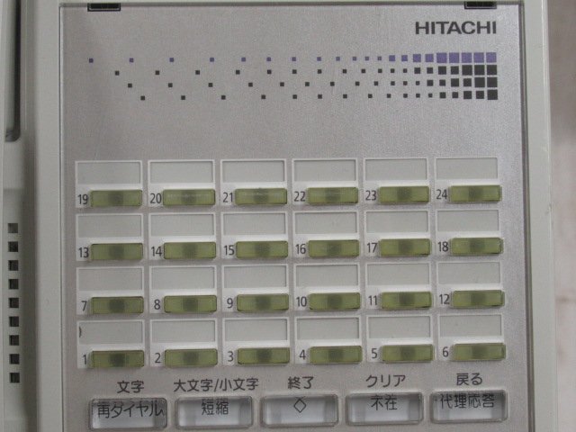 Ω YF 3503 ∞ 保証有 日立 HITACHI MX900/CX9000 HI-24E-TELSDA 24ボタン標準電話機 動作OK・祝10000取引突破_画像5