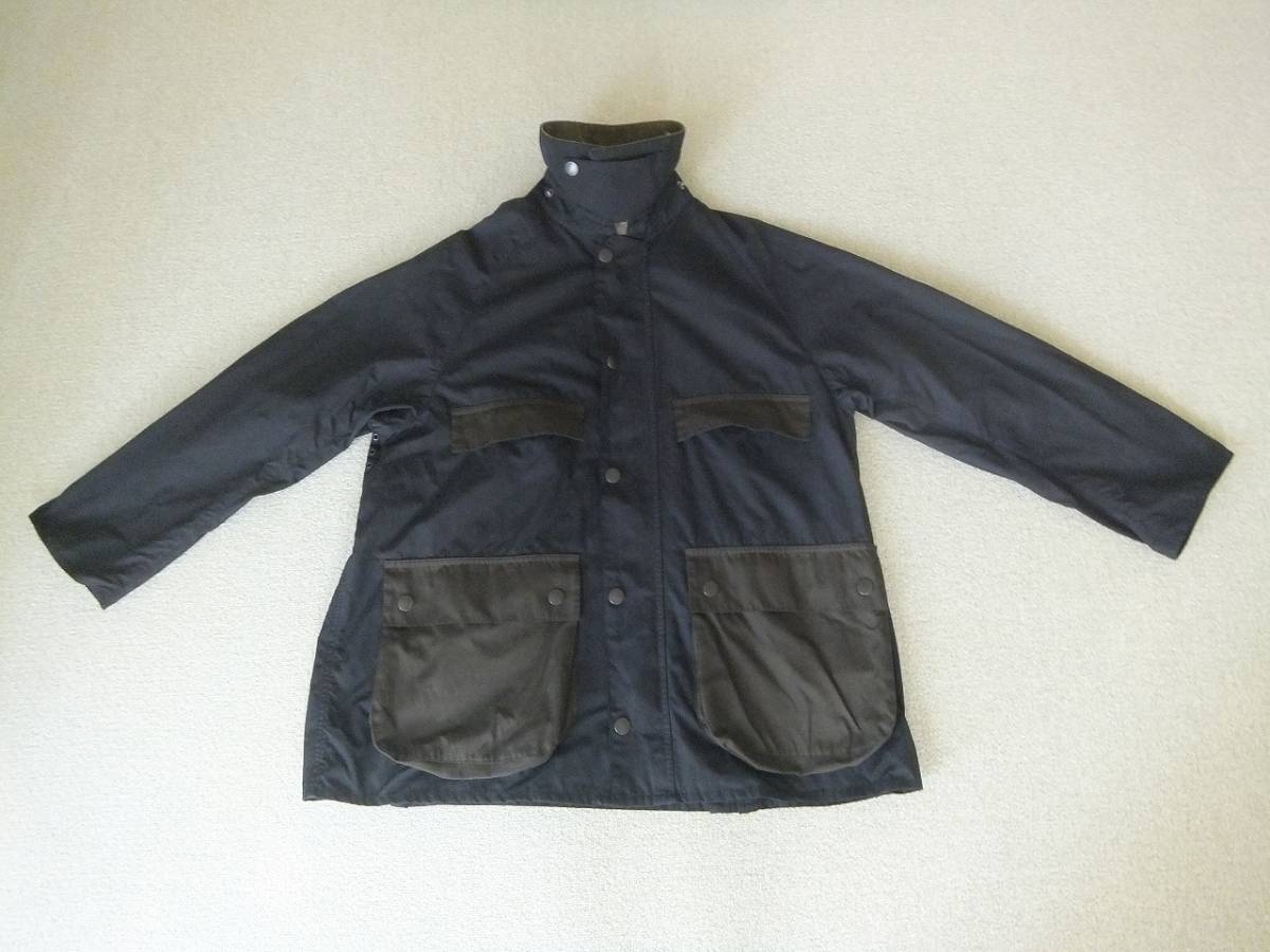 Barbour nano universe 別注 OVER SIZE BEDALE オーバーサイズ ハンティングジャケット ブラック ダークカーキ 38 M_画像3