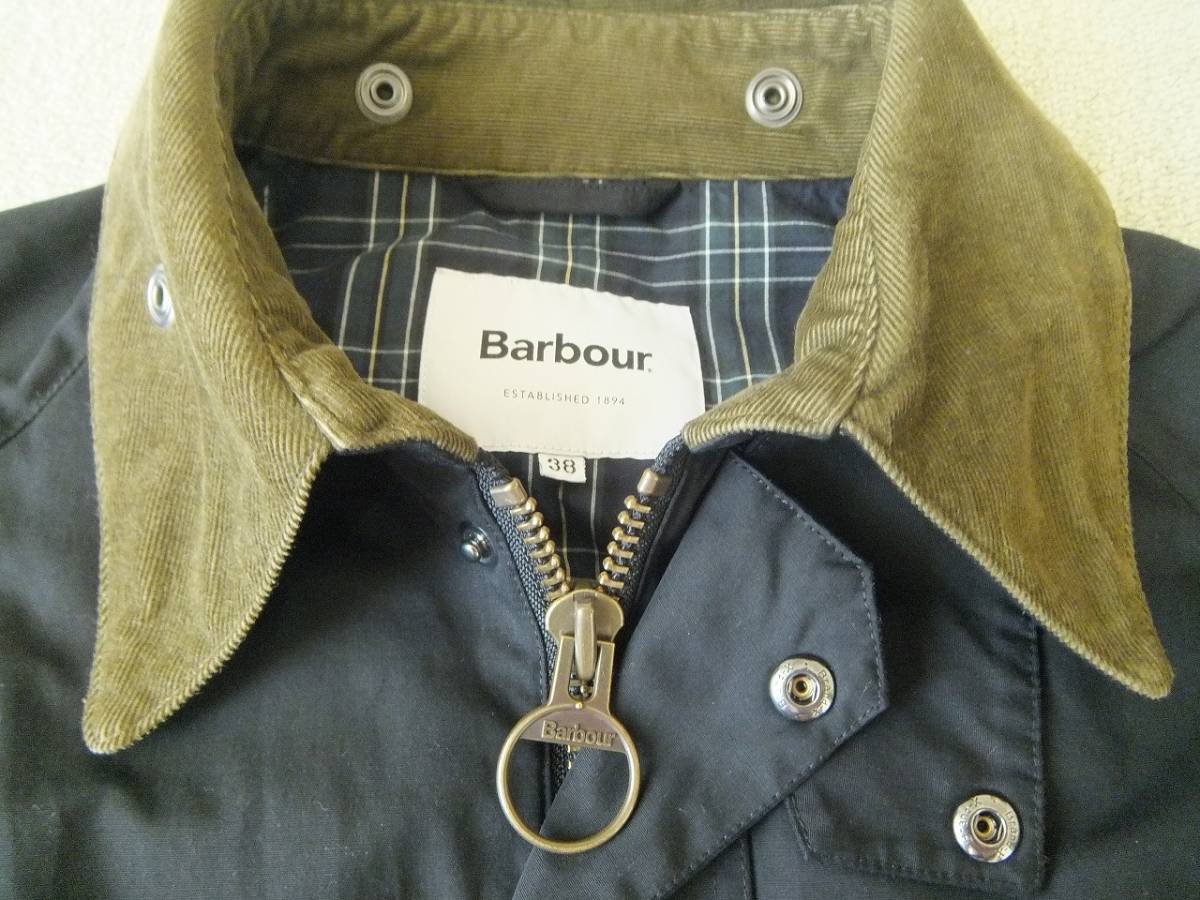 Barbour nano universe 別注 OVER SIZE BEDALE オーバーサイズ ハンティングジャケット ブラック ダークカーキ 38 M_画像5