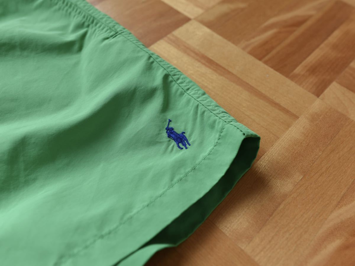POLO RALPH LAUREN ポロ ラルフローレン スイムショーツ Sサイズ 水着 バギーズ グリーン 緑 ポニー 刺繍 ハーフパンツ ショートパンツ