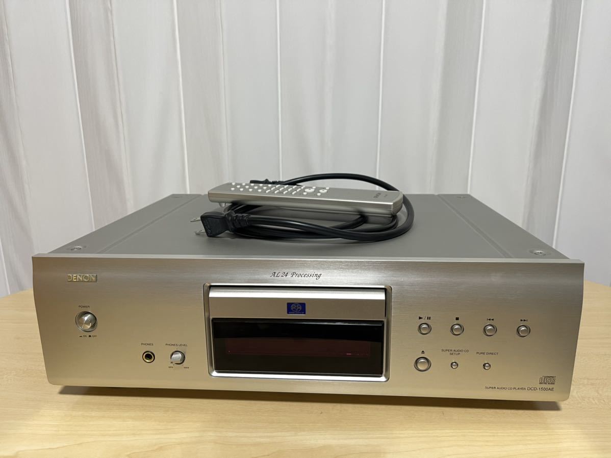 DENON デノン DCD-1500AE SUPER AUDIO CD PLAYER CDプレーヤー 動作品