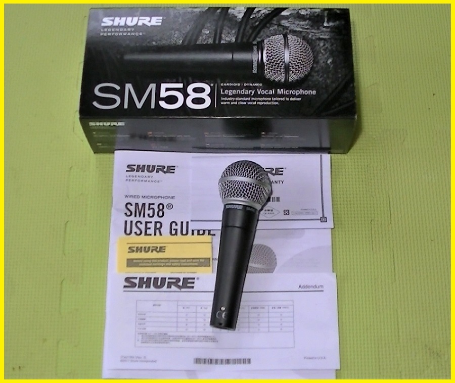再追加販売 SHURE SM58 ダイナミック マイクロフォン 未使用品 - 通販 ...