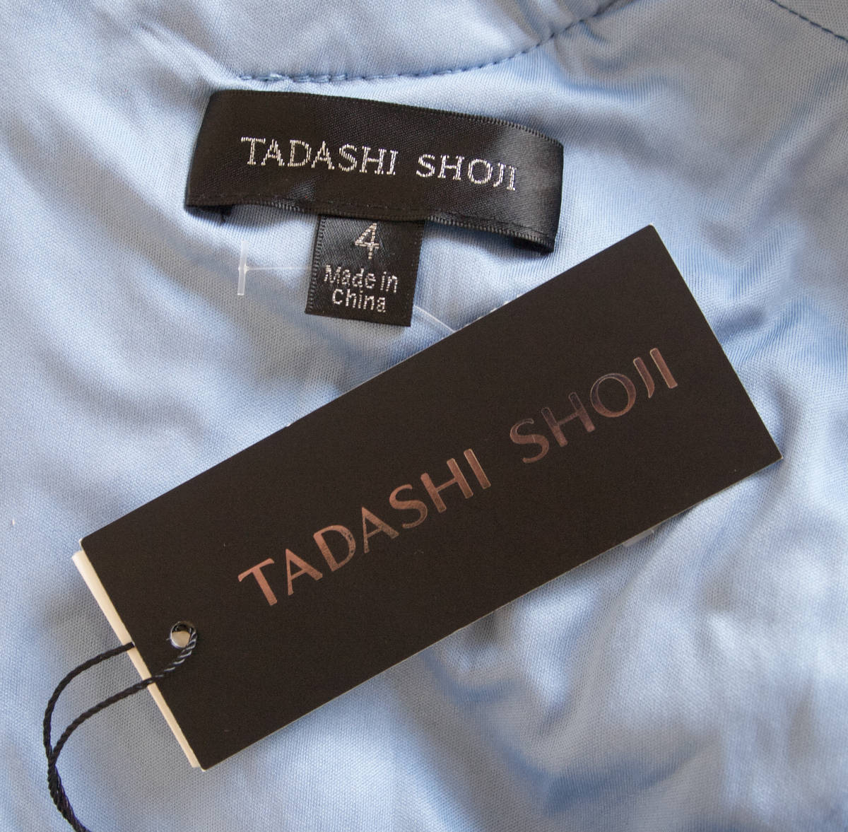 TADASHI SHOJI タダシショージ SKY BLUE & SIVER ワンピース 「4