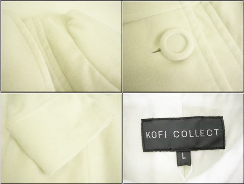 20838 new goods prompt decision KOFI COLLECTkofi collect double coat ( white )L