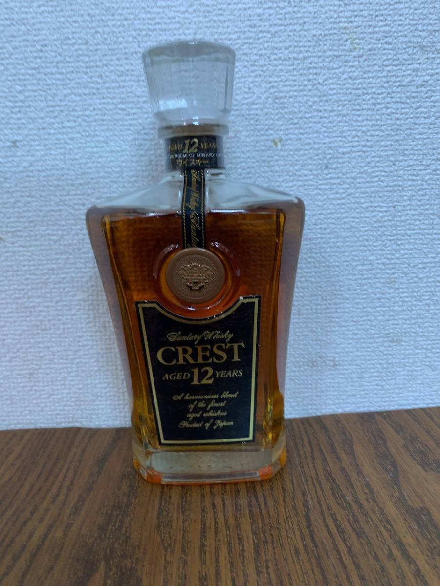 オカ 未開栓 SUNTORY サントリー クレスト12年 ウイスキー 700ml 43