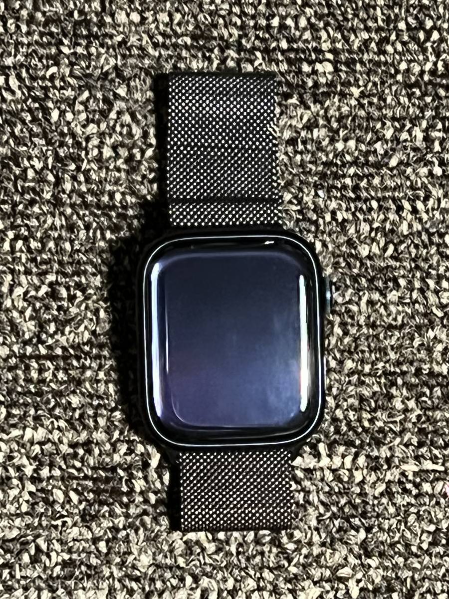 Apple Watchシリーズ7 ミッドナイトアルミニウムケース45mm