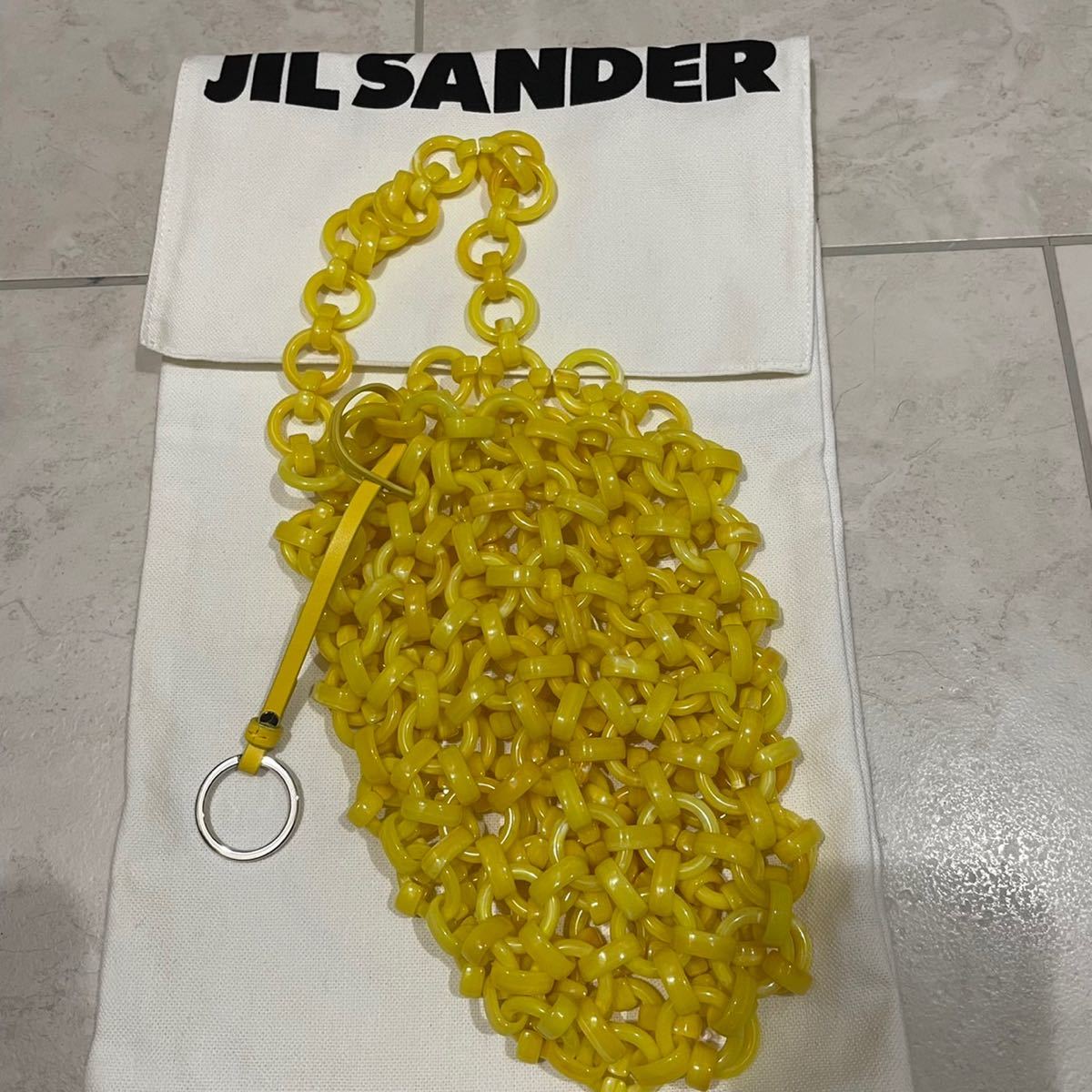 ジルサンダー jil sander リンクバッグ イエロー 黄色 ファッション 