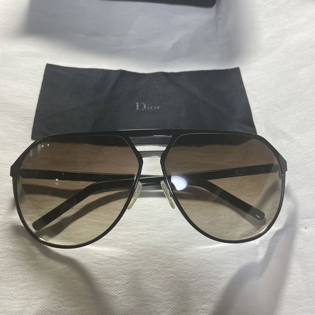 Dior Homme ディオールオム サングラス　ティアドロップ　ブラウン　茶