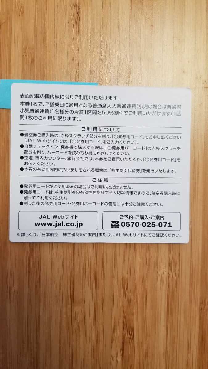 1円スタート★日本航空JAL株主優待券★22年11月30日期限_画像2