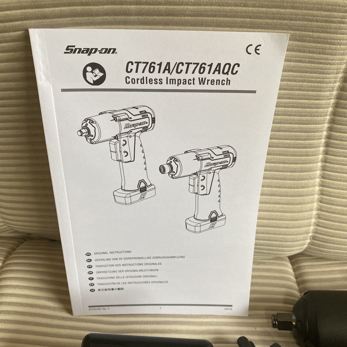 新品 スナップオン CT761A snap-on 差込角 3/8 14.4V マイクロ