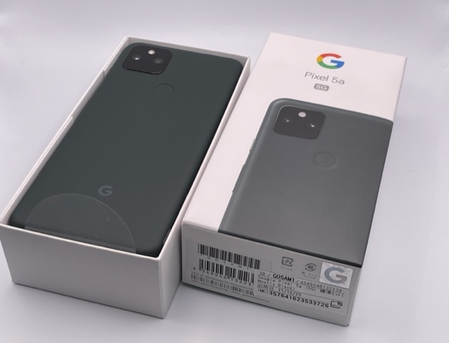 未使用品 Google Pixel 5a 5G Mostly Black ソフトバンク 〇 SIMロック