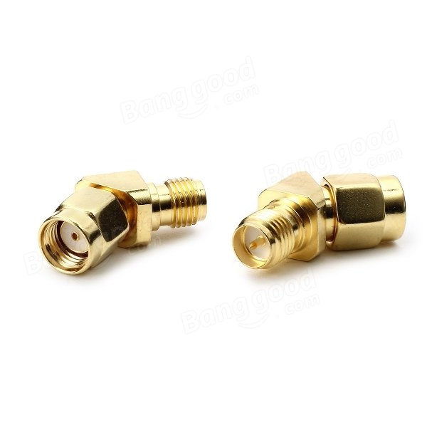 AquaPC* free shipping RP-SMA Realacc 45 Degree Antenna Adapter Connector conversion 489*