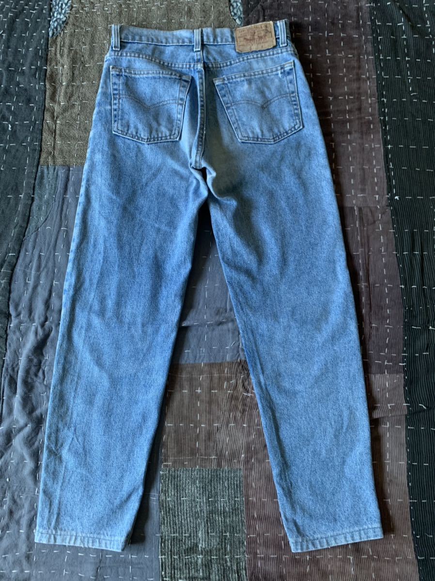 90s 90年製 levi's 610 ブルー デニムパンツ W30 L31 アメリカ製 USA製 リーバイス 501 505 510_画像8