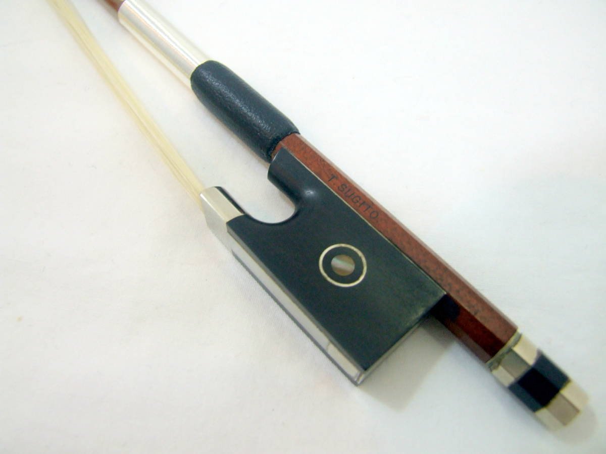  has been finished minute number 1/2 T SUGITO M1 SOWDEN wool change settled super rare master grade three generation Japanese cedar wistaria .. bow Japanese cedar wistaria condition excellent violin bow 