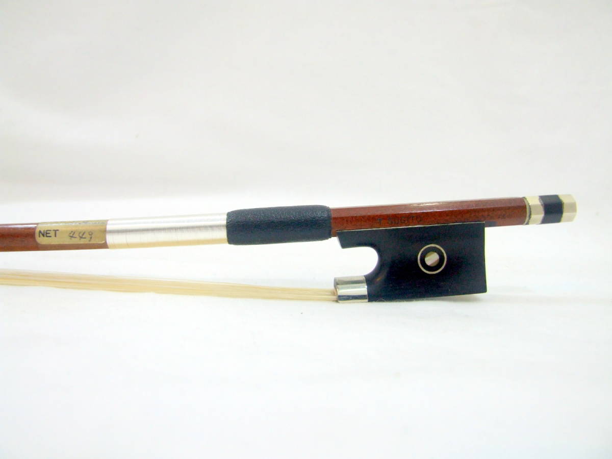  has been finished minute number 1/2 T SUGITO M1 SOWDEN wool change settled super rare master grade three generation Japanese cedar wistaria .. bow Japanese cedar wistaria condition excellent violin bow 