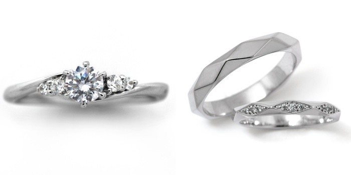 婚約指輪 結婚指輪 ダイヤモンド プラチナ 0.3カラット 鑑定書付 0.32