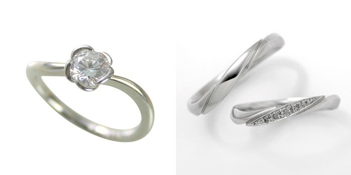 婚約指輪 結婚指輪 ダイヤモンド プラチナ 0.3カラット 鑑定書付 0.38