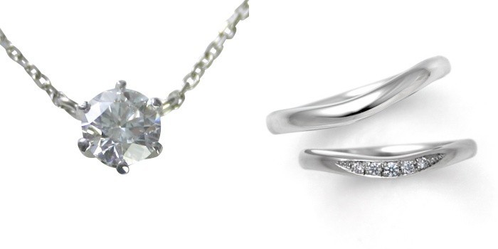 127944円 人気商品は 婚約 ネックレス 結婚指輪 3セット ダイヤモンド プラチナ 0.3カラット 鑑定書付 0.36ct Dカラー VVS1クラス 3EXカット GIA