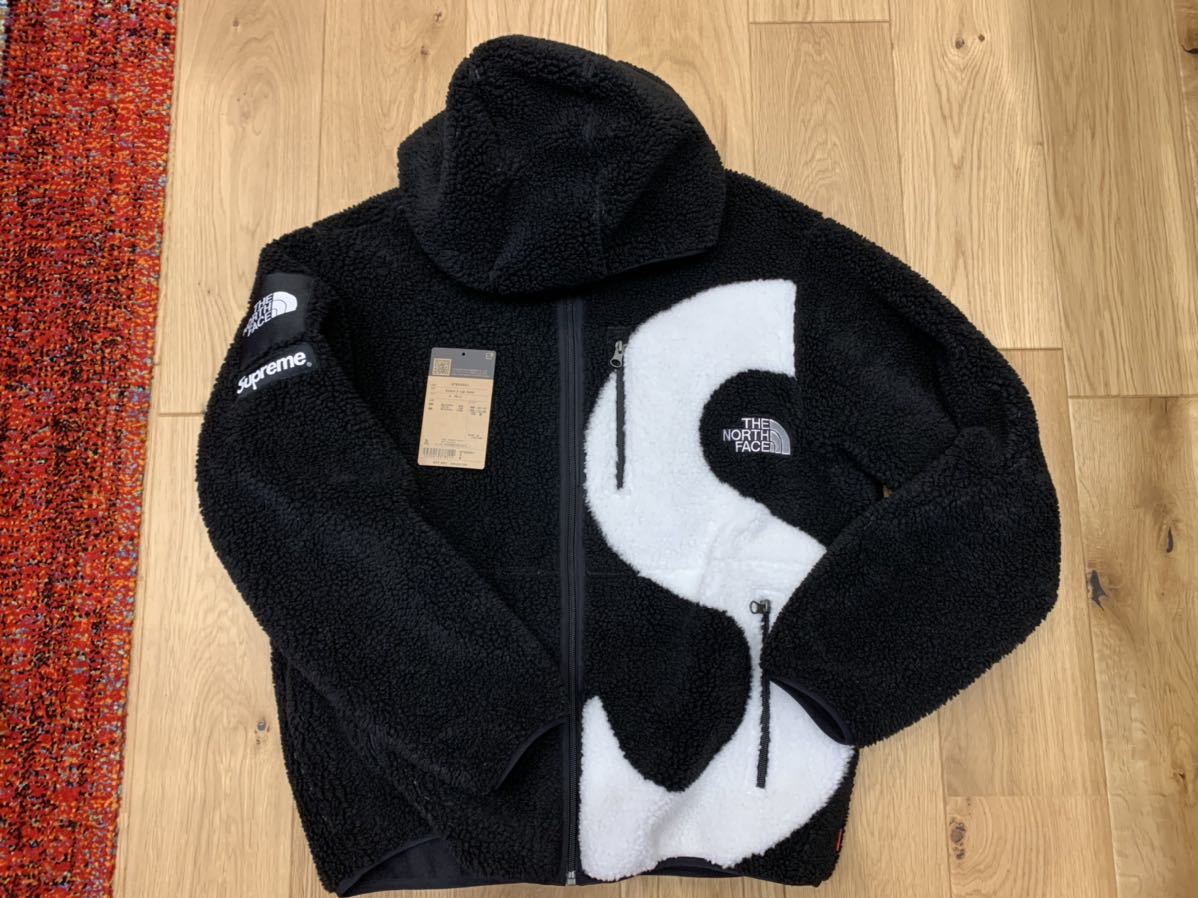 Supreme S ロゴ フリース ジャケット フーディー ノースフェイス