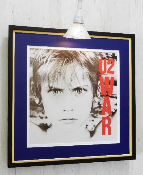 U2/War/80s Brit Rock LP Art/レコジャケ ポスター/ボノ/ロックアルバム・クラシック/ロックアイコン/Framed U2 Album/額付/アルバムアート_画像8