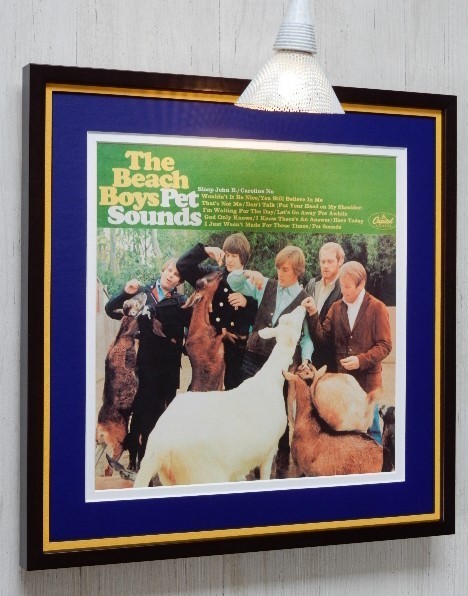 ザ・ビーチ・ボーイズ/LPジャケット・ポスター額装品/The Beach Boys/Pet Sounds/ブライアン・ウィルソン/サーフィン/ポップなインテリア_画像7