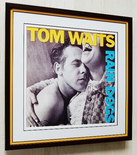 トム・ウェイツ/レイン・ドッグ/LPジャケット・ポスター 額装品/Tom Waits/Rain Dog/Framed Tom Waits Album/アルバム アート/インテリア