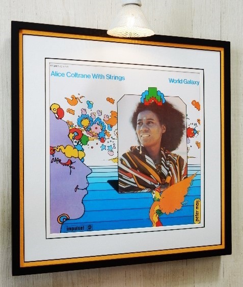 アリス・コルトレーン/ピーター・マックス デザイン/名盤ジャケット・ポスター 額付/Alice Coltrane/Peter Max/Framed Peter Max/アート