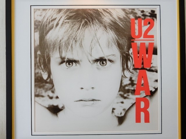 U2/War/80s Brit Rock LP Art/レコジャケ ポスター/ボノ/ロックアルバム・クラシック/ロックアイコン/Framed U2 Album/額付/アルバムアート_画像2
