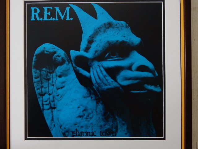 R.E.M./アール・イー・エム/LPジャケット・ポスター額付/クロニック・タウン/Chronic Town/ガーゴイル/アルバムアート/おしゃれリビング_画像2