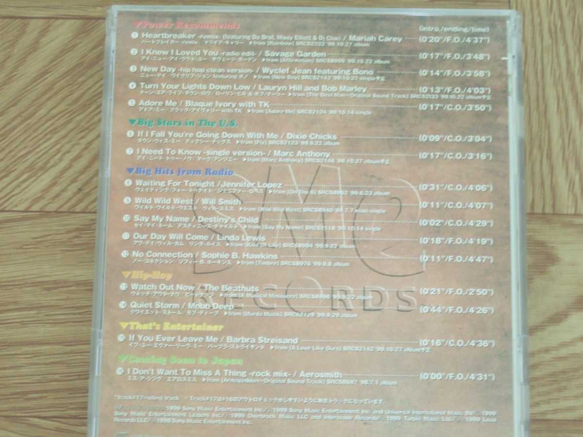 《CD》HIT'S A SONY 1999 OCT. Mariah Carry/Dixie Chicks/Barbra Streisand/Linda Lewis/Will Smith/and others 