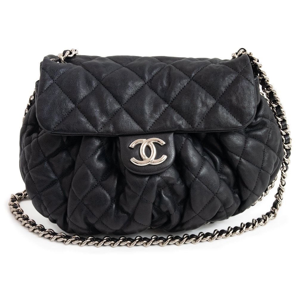 【超お買い得!】バッグ35%割引【期間限定】 (美品)シャネル CHANEL カーフスキン レザー