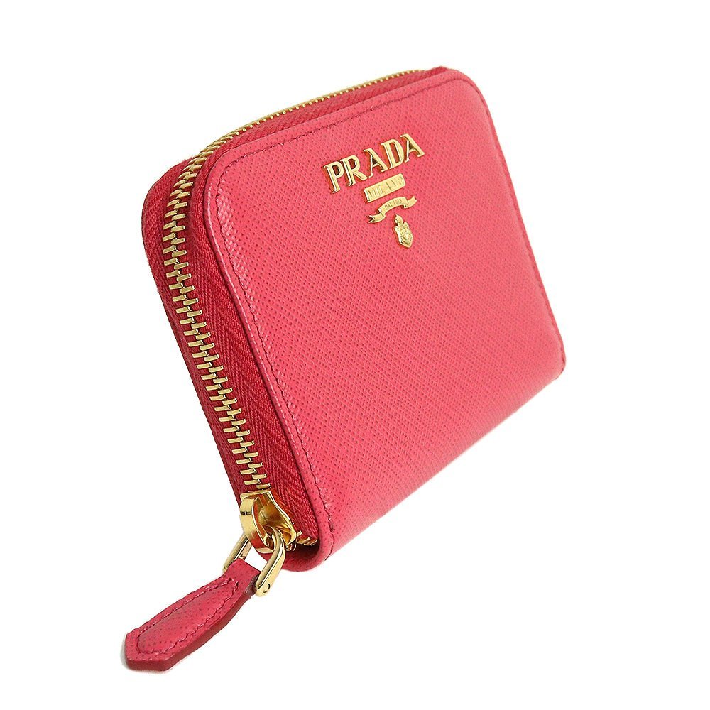 在庫正規品 PRADA - プラダ レザー コインケース 小銭入れ ピンク