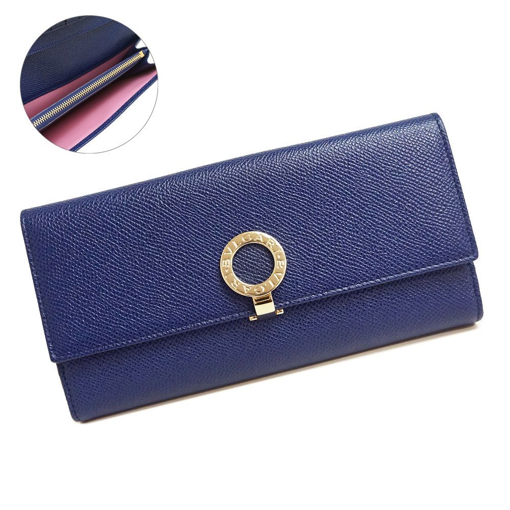 新品・未使用品)ブルガリ BVLGARI グレインカーフレザー ロゴクリップ