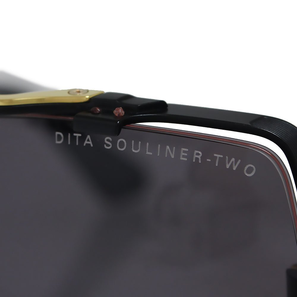 （未使用　展示品）ディータ DITA SOULINER-TWO ソウライナー ツー サングラス ブラック ゴールド DTS136-64-03 メンズ_画像4