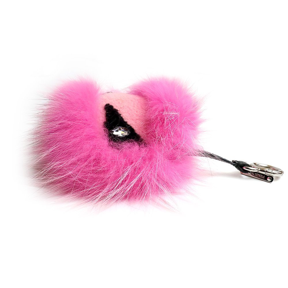 美品)フェンディ FENDI モンスター バッグ バグズ チャーム ピンク