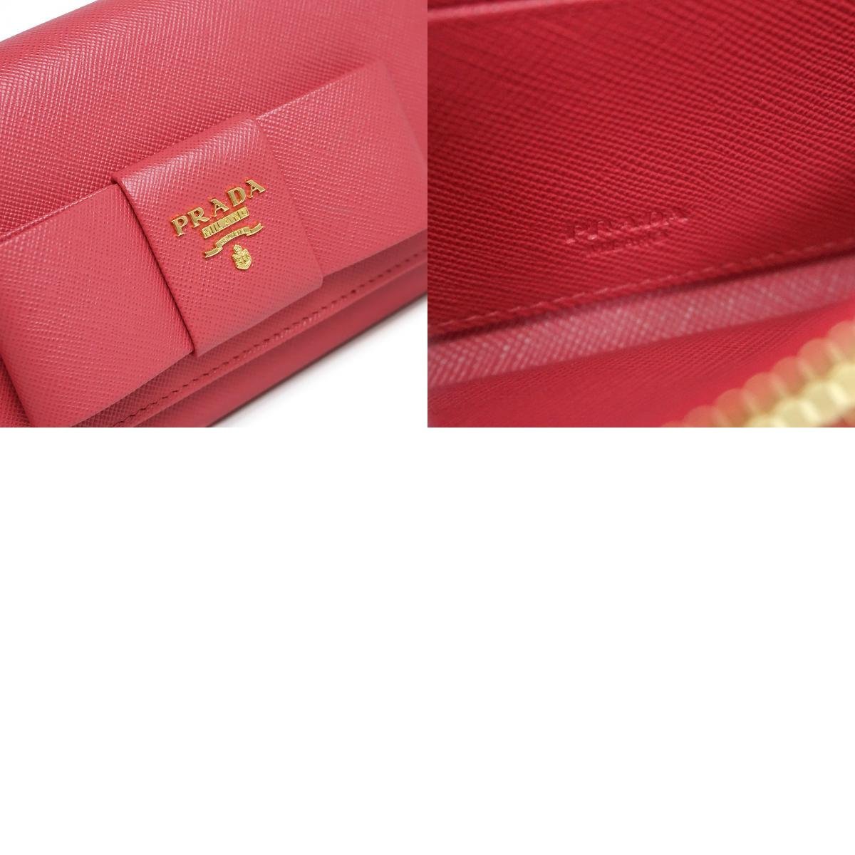 新品・未使用品)プラダ PRADA サフィアーノ フィオッコ リボン りぼん
