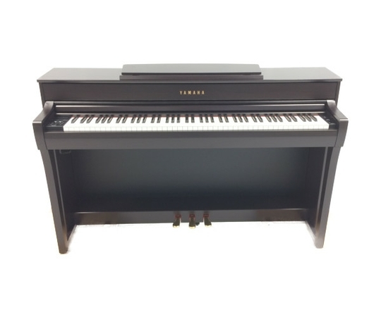 【引取限定】YAMAHA CLP-745 電子ピアノ 2021年製 音楽 楽器 ピアノ 鍵盤 ブラウン系  直 F6499766
