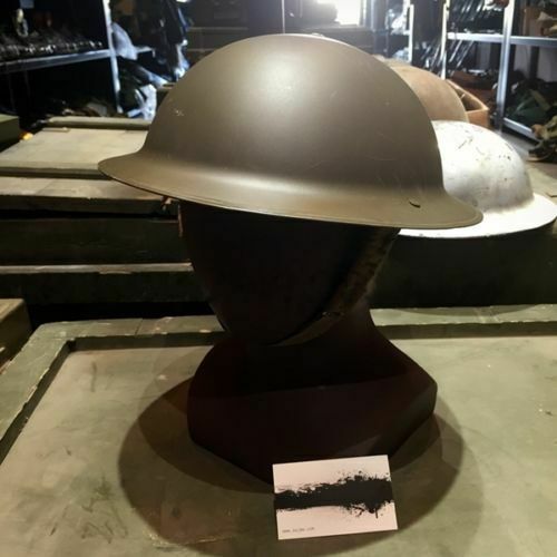 【送料無料】WWII WW2 イギリス軍 英軍 スチール ヘルメット 英国 UK ミリタリー 鉄帽 ライナー紐付き レプリカ 複製 新品