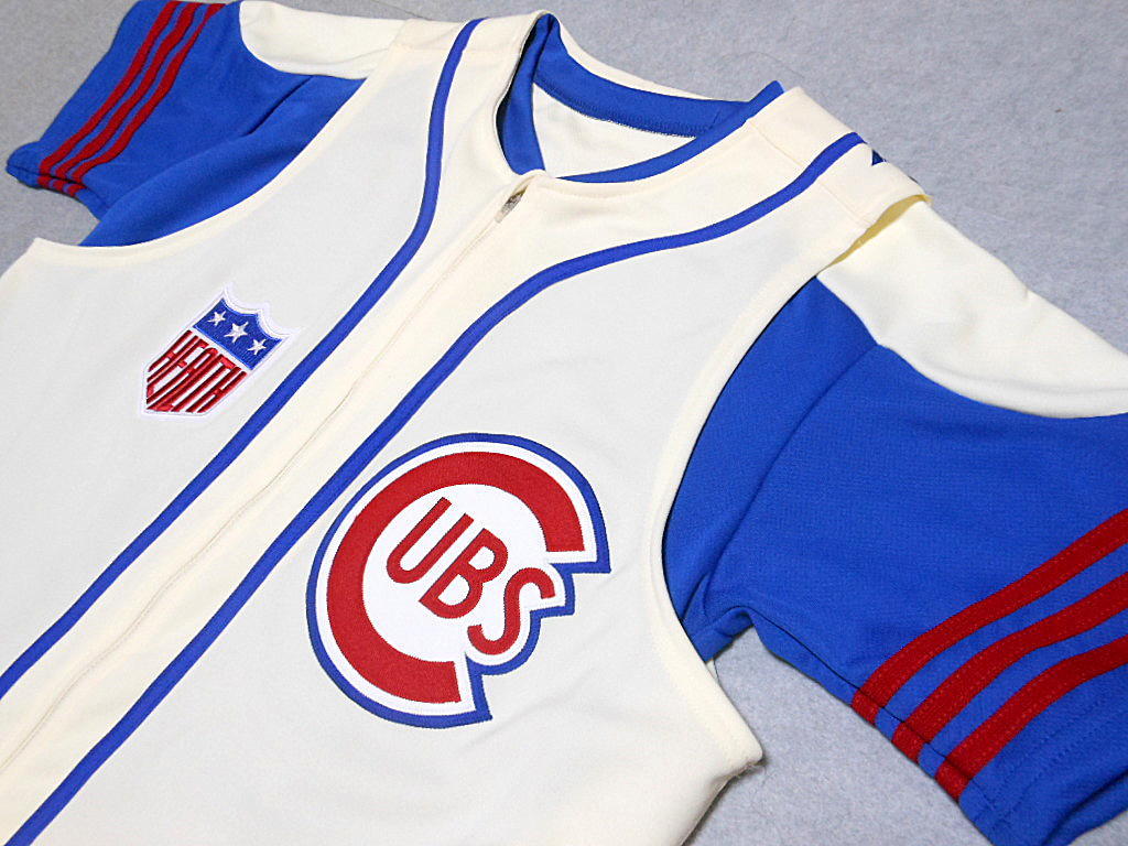 1942 TBTC カブス Majestic ユニフォーム Jersey ジャージ MLB メジャーリーグ CUBS_画像5