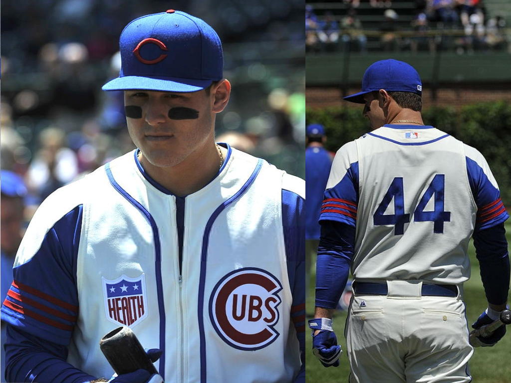 1942 TBTC カブス Majestic ユニフォーム Jersey ジャージ MLB メジャーリーグ CUBS_画像9