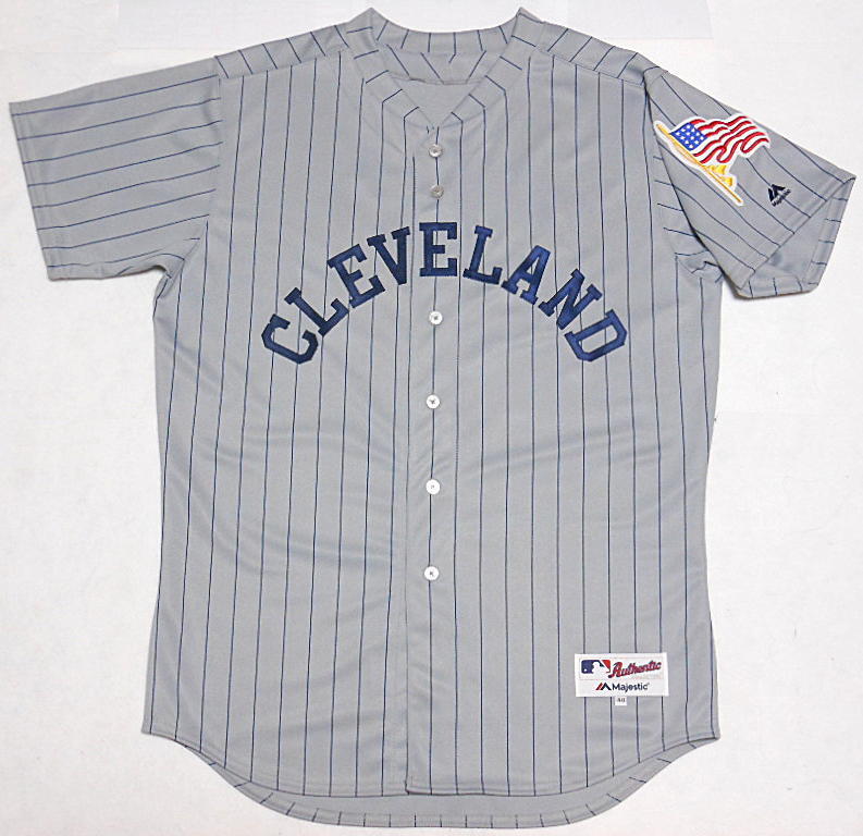 1917 TBTC インディアンス Majestic ユニフォーム Jersey ジャージ MLB メジャーリーグ INDIANS_画像1