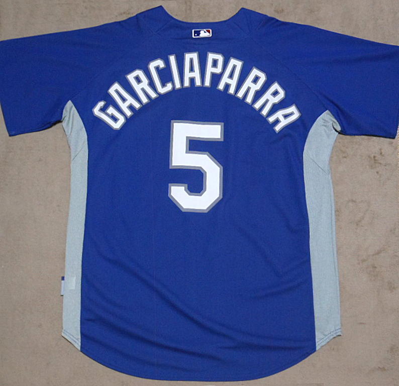 ガルシアパーラ タグ付 2007^08 ドジャース Majestic BP Jersey バッティング ジャージ ユニフォーム メジャーリーグ MLB DODGERS