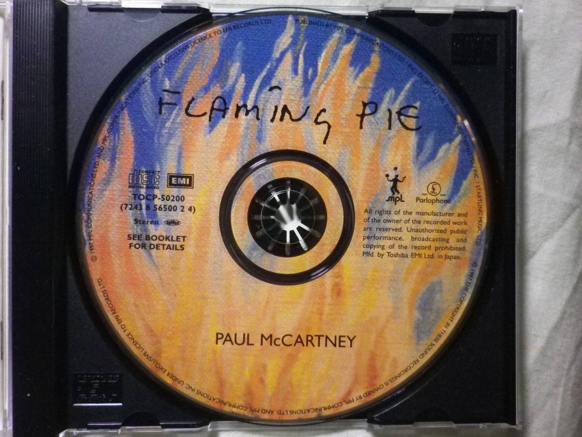 『Paul McCartney/Flaming Pie(1997)』(1997年発売,TOCP-50200,廃盤,国内盤帯付,歌詞対訳付,The World Tonight,Young Boy,Steve Miller)_画像3