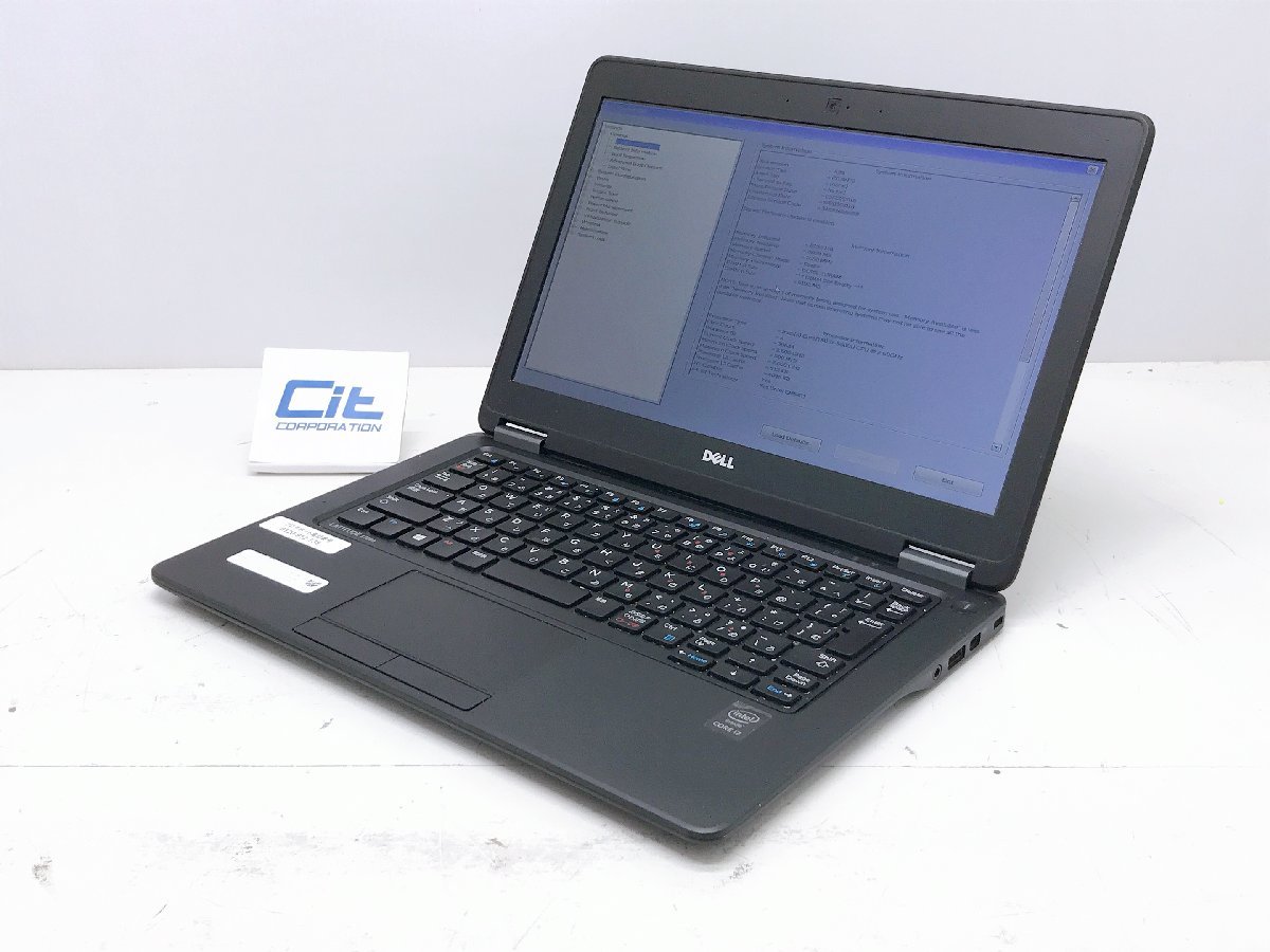 DELL latitude E7250 Core i7 5600U 2.6GHz 8GB SSD256GB 12.5インチ ノートパソコン BIOS可 ジャンク扱い H10058_画像1