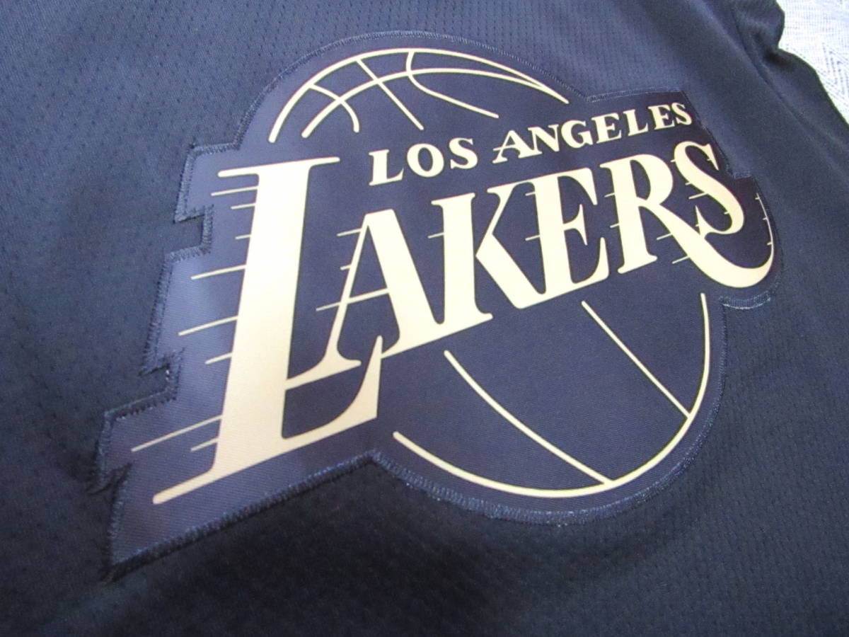新品 NBA LAKERS レブロン・ジェームズ JAMES #23 ロサンゼルス・レイカーズ ユニフォーム シャツ ジャージ 刺繍 タンクトップ ゴールド M