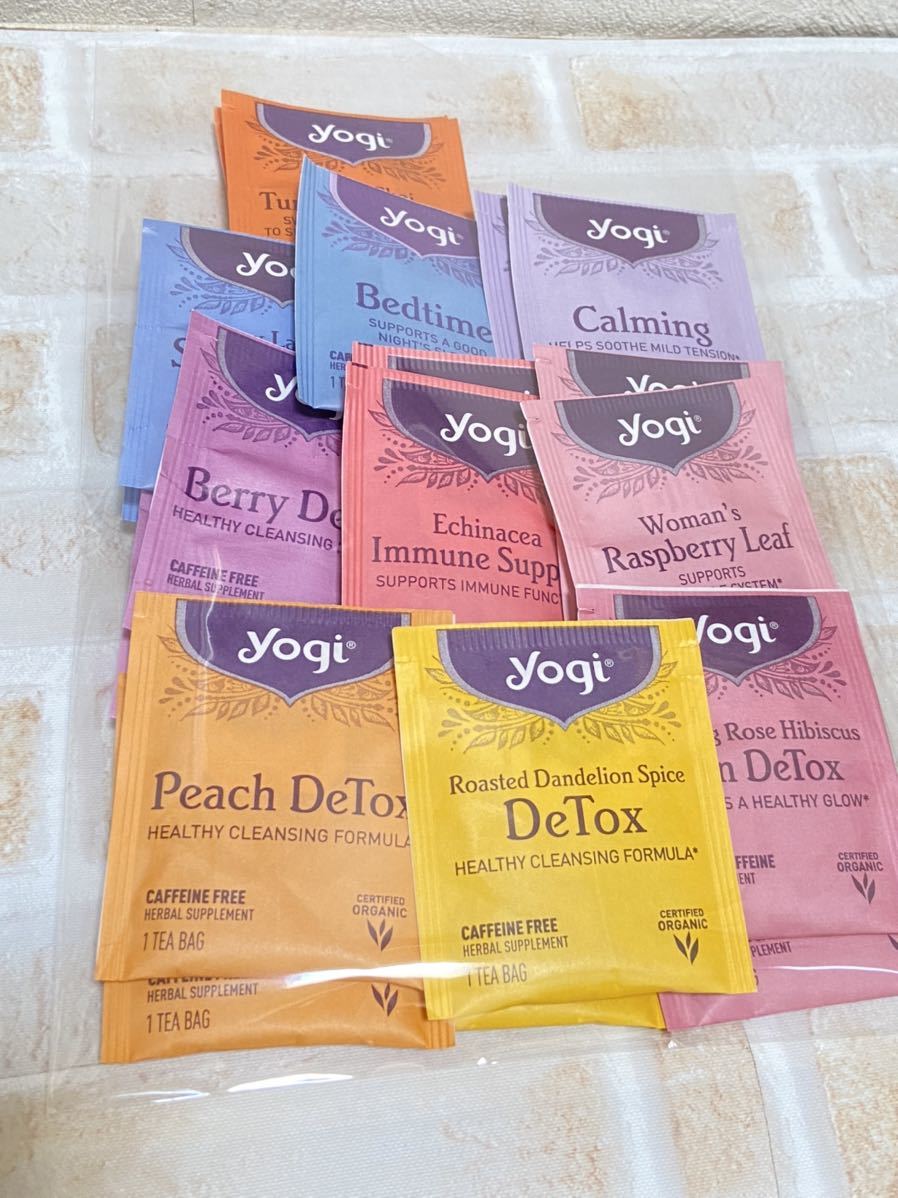 〈送料無料〉yogi ヨギティー 詰め合せ 10種類20包セット ハーブティー 紅茶【デトックス・ベッドタイム・カルム・ストレスリリーフ・他】