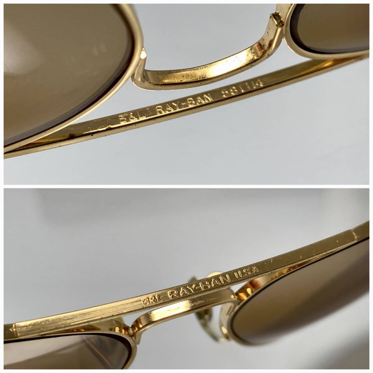 50周年限定☆B&L RAY-BANボシュロムレイバン メタル1 Gold/RB-50 50周年限定☆B&L RAY-BANボシュロムレイバン メタル1 Gold/RB-50