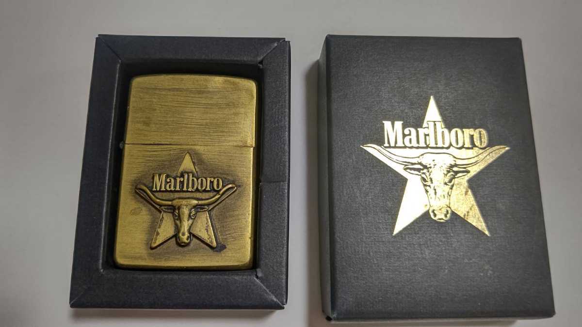 マルボロMarlboro希少zippoジッポー ヴィンテージ ロングホーン